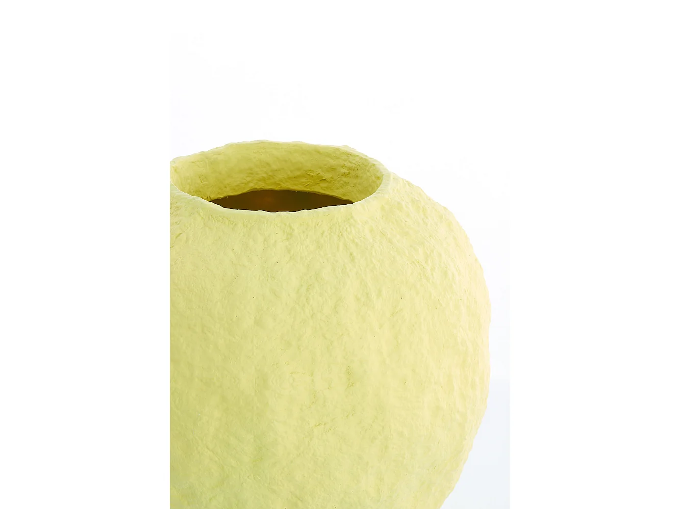 Vase PANTOJA - Ø45x50cm - Jaune