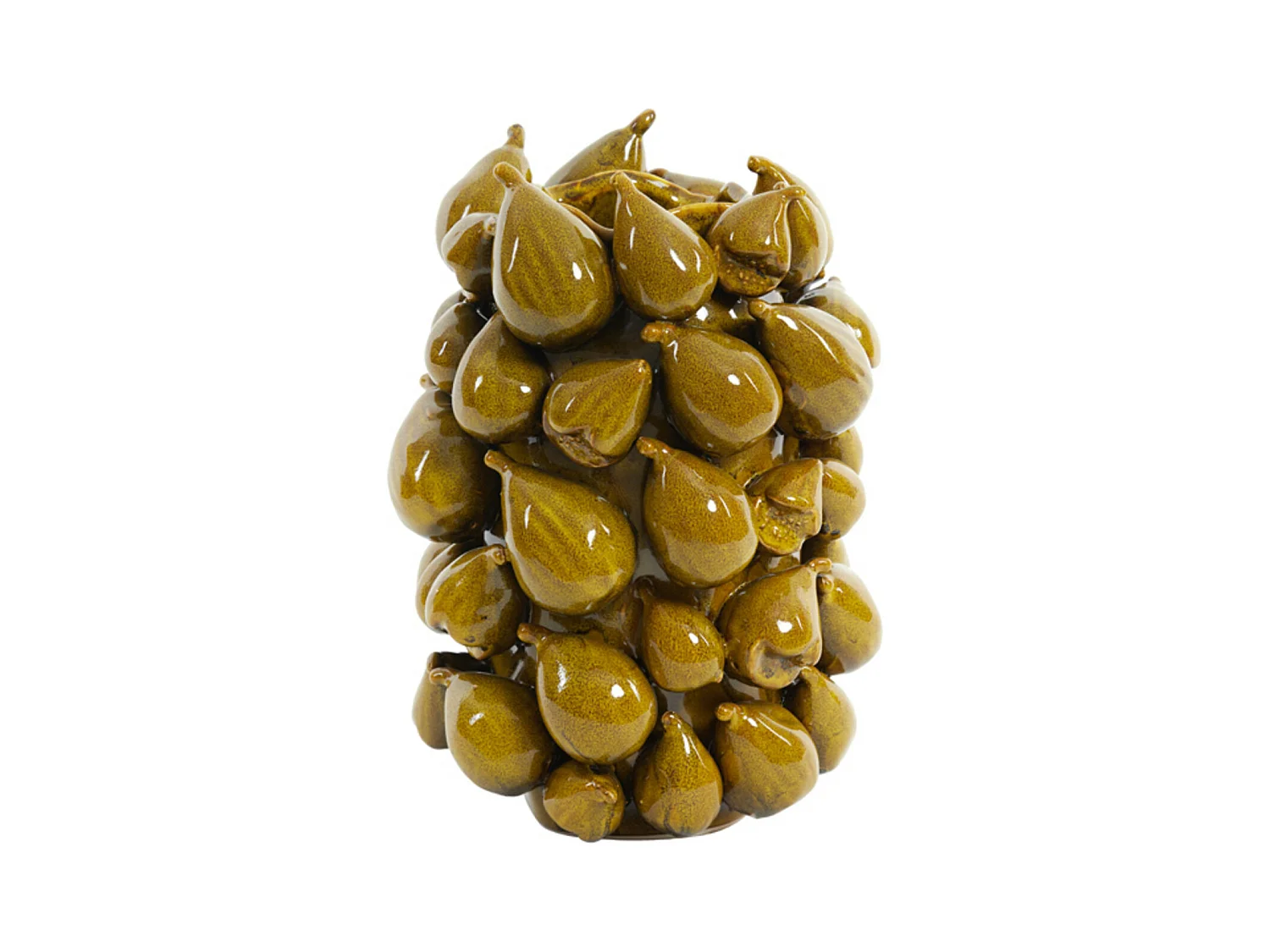 Vase NATALIA - 23,5x23x32,5cm - Jaune