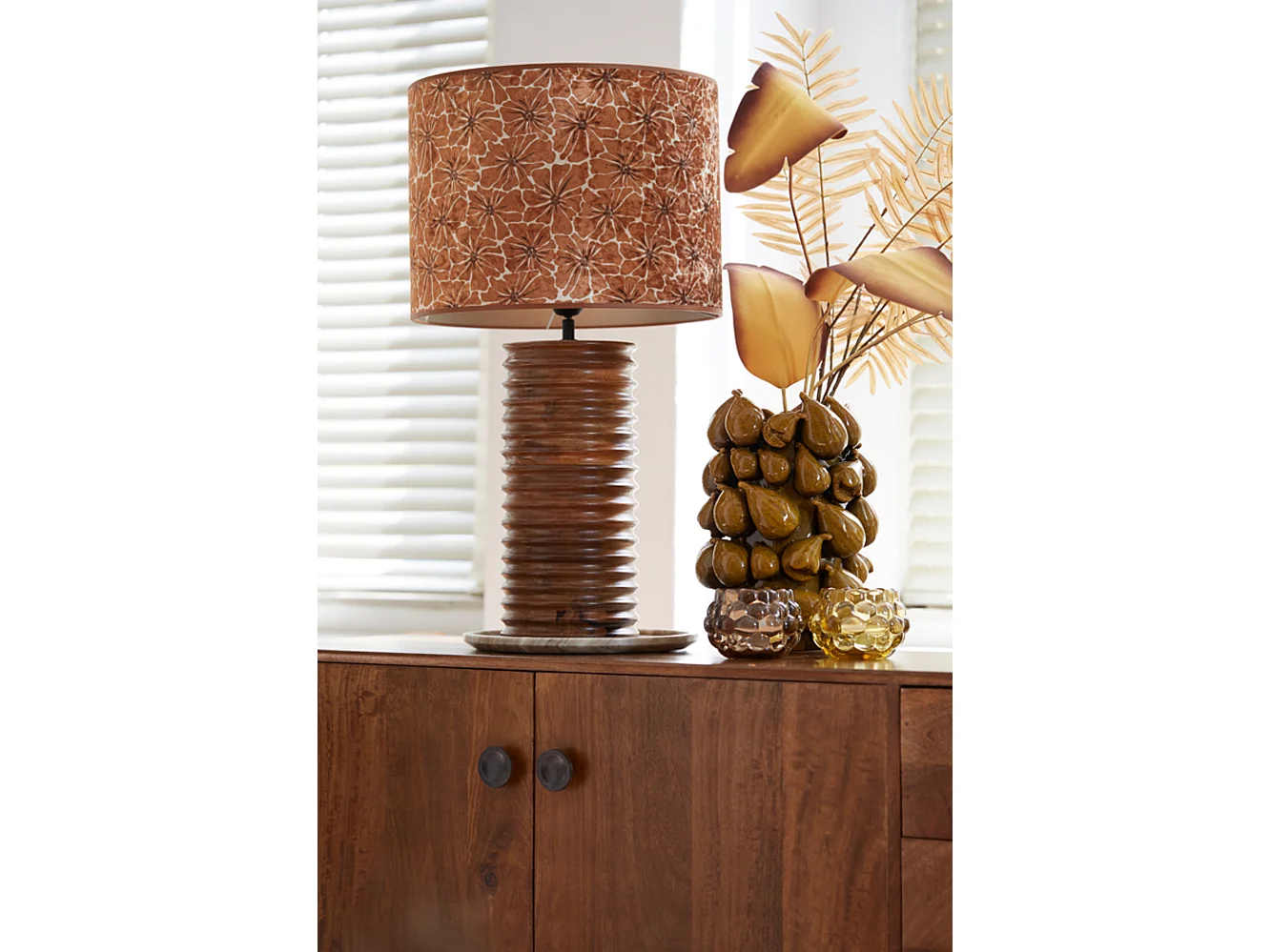 Vase NATALIA - 23,5x23x32,5cm - Jaune