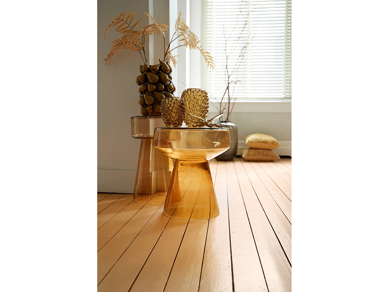 Vase NATALIA - 23,5x23x32,5cm - Jaune