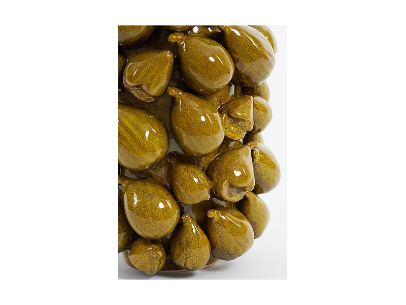 Vase NATALIA - 23,5x23x32,5cm - Jaune