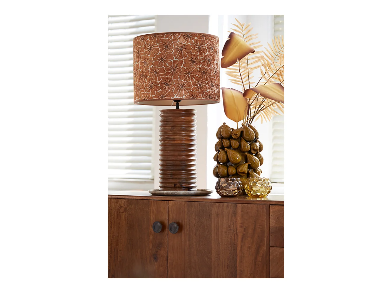 Vase NATALIA - 23,5x23x32,5cm - Jaune