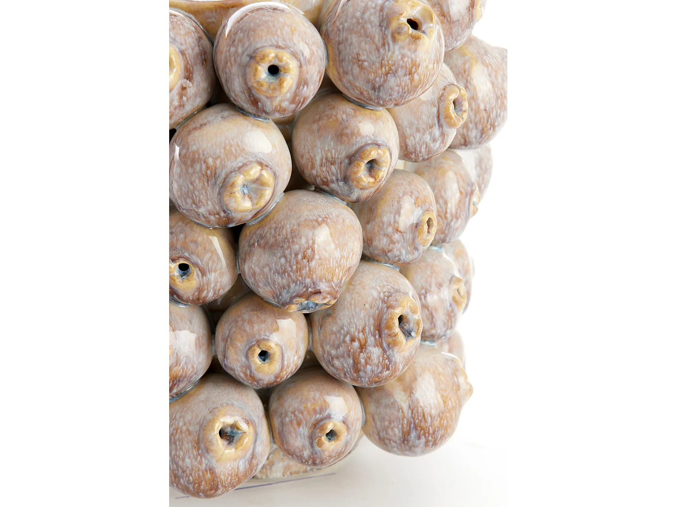 Vase NITALI - 19x18,5x21cm - Marron