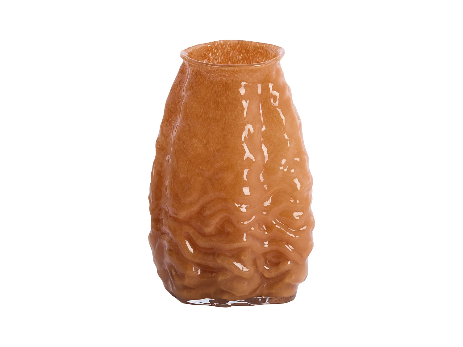Vase AURELIA - 22x16x25cm - Marron