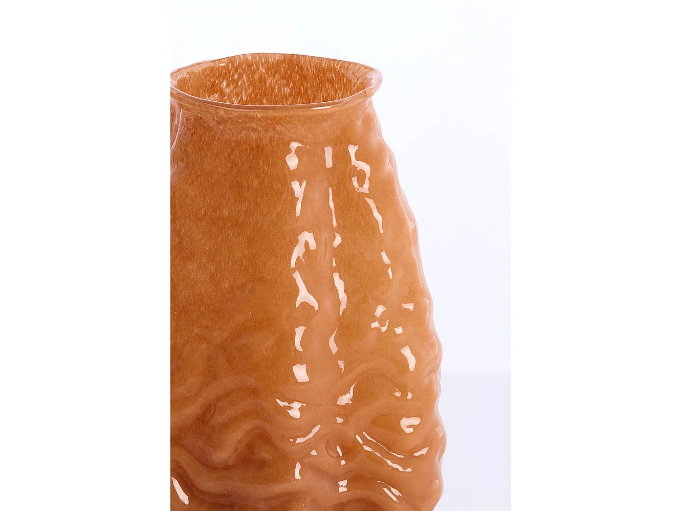 Vase AURELIA - 22x16x25cm - Braun