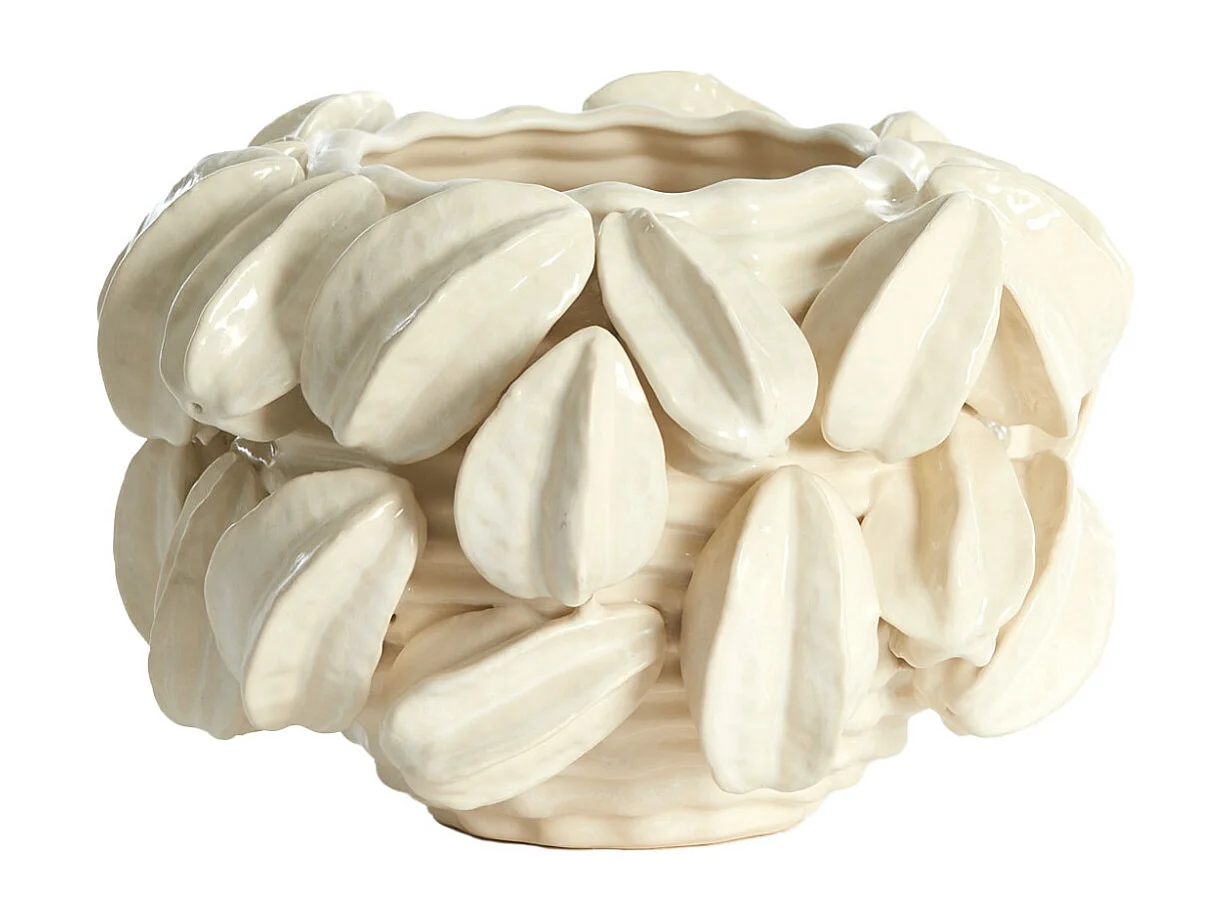 Vase CARAMBOLA - 33,5x33x23cm - Blanc