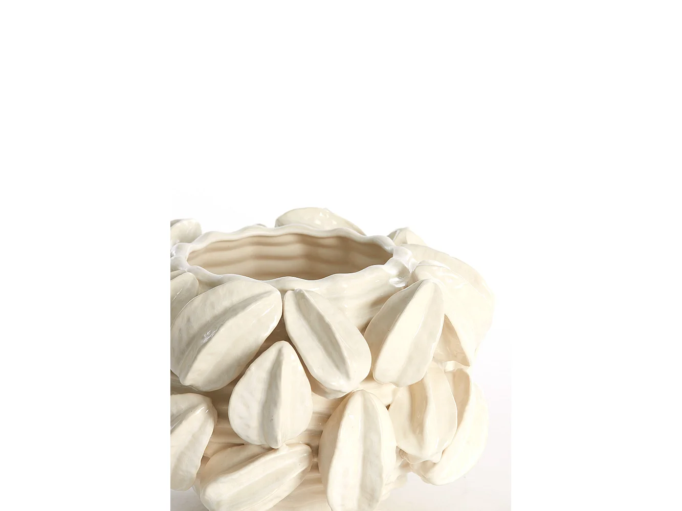 Vase CARAMBOLA - 33,5x33x23cm - Blanc