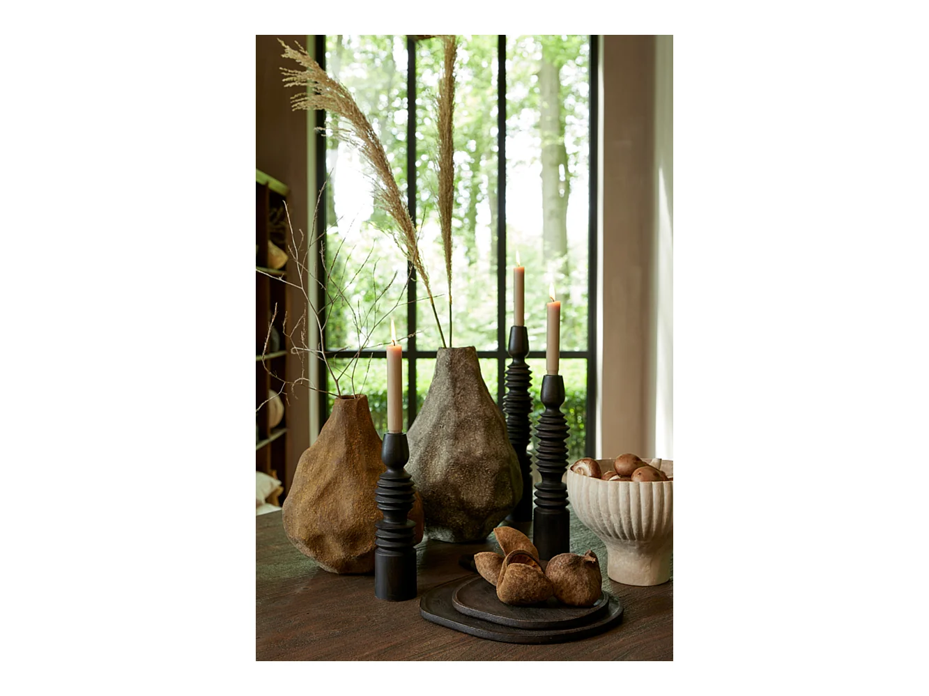 Vase MARZOKU - 29x27x41,5cm - Marron