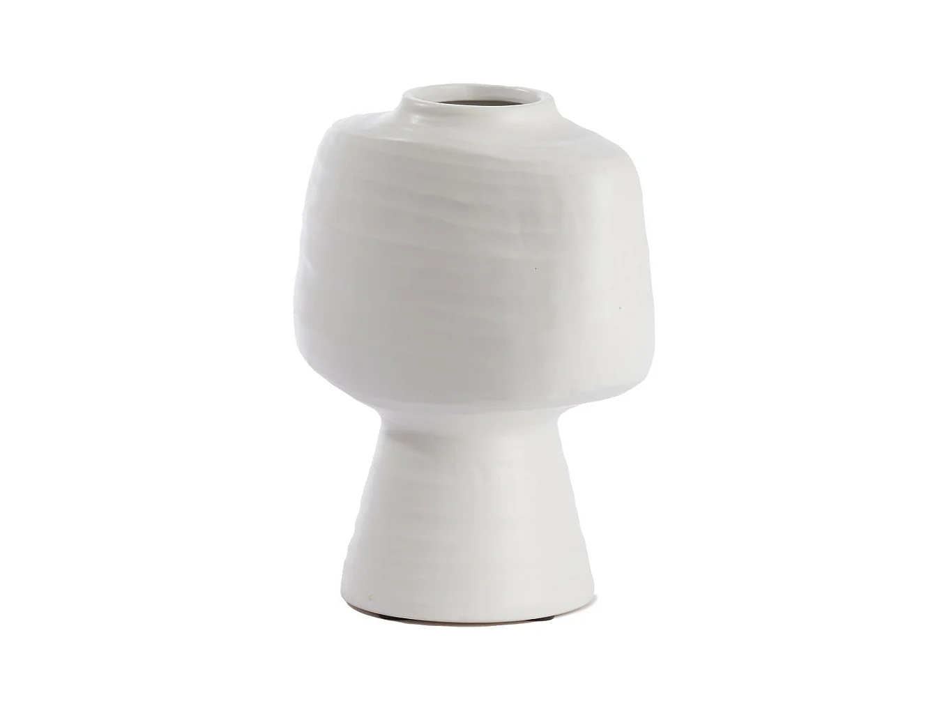 Vase GANDORO - 22,5x14,5x28,5cm - Blanc