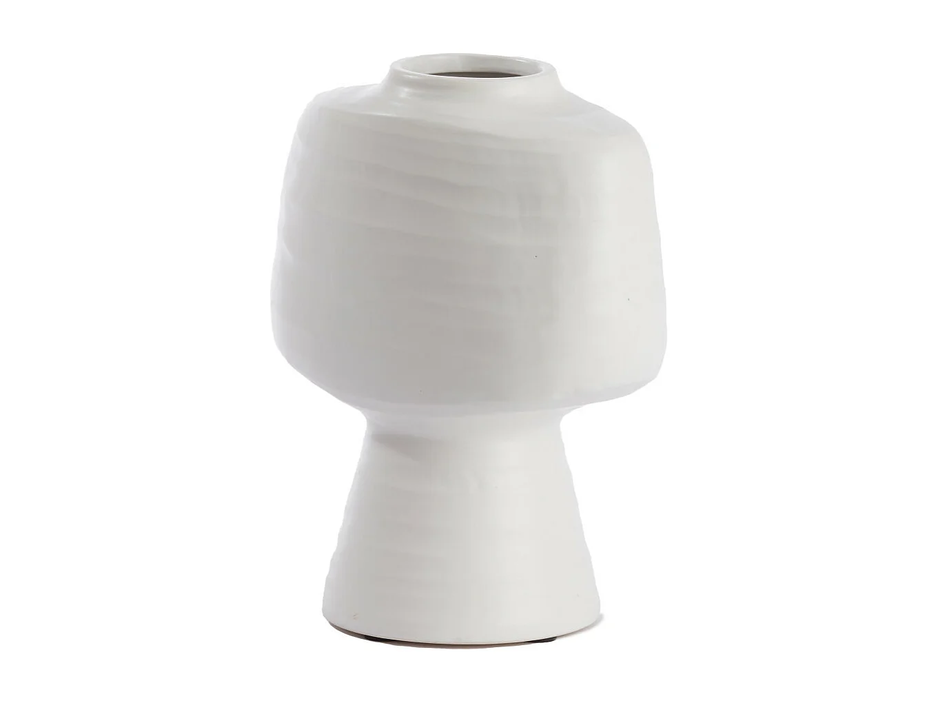 Vase GANDORO - 22,5x14,5x28,5cm - Blanc