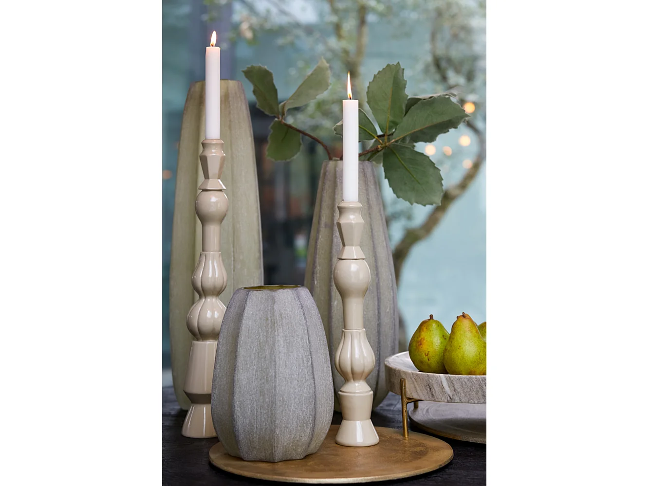 Vase BRADLEY - Ø17x60cm - Vert