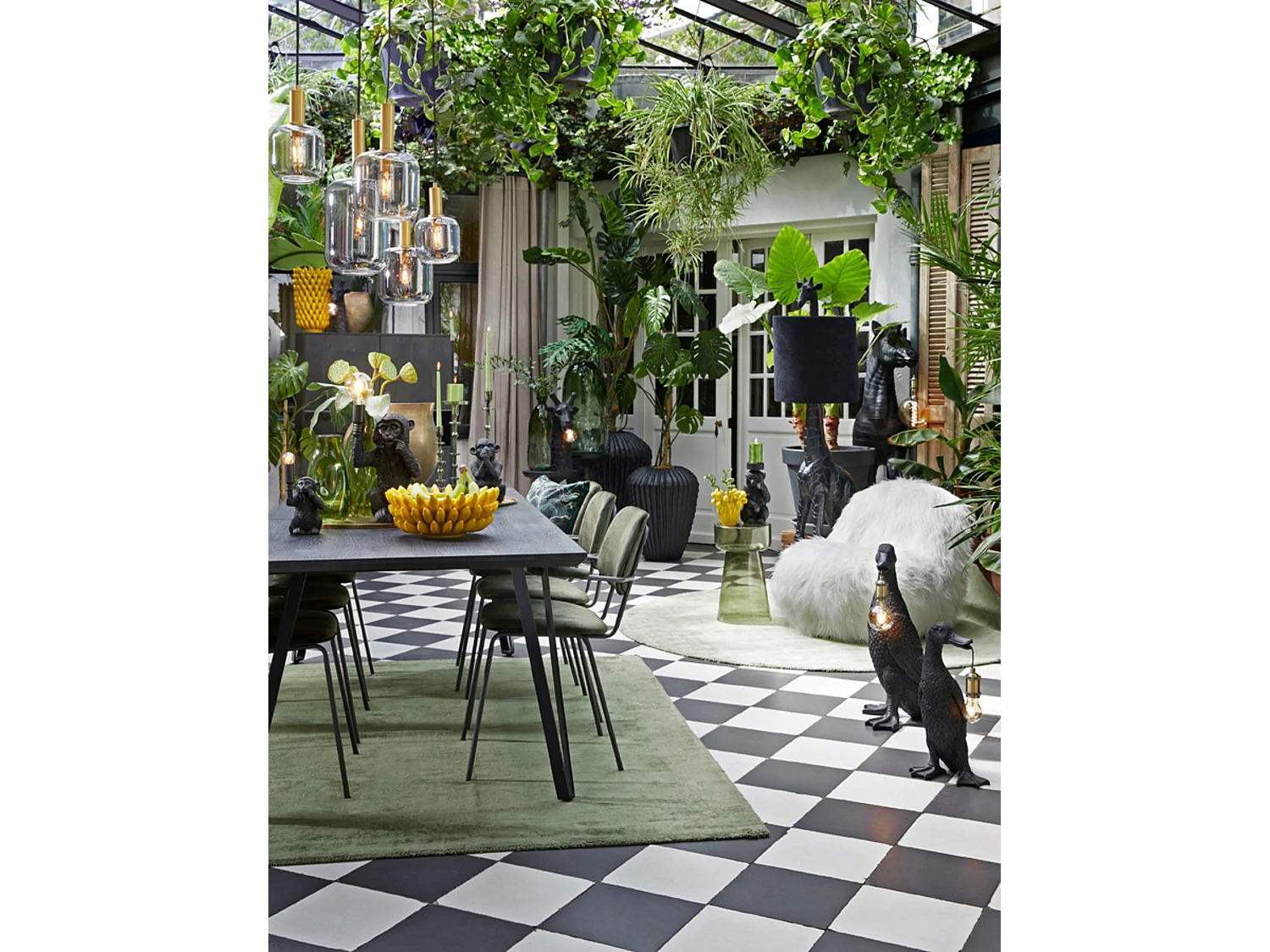 Vase ZITA - Ø25x45cm - Jaune