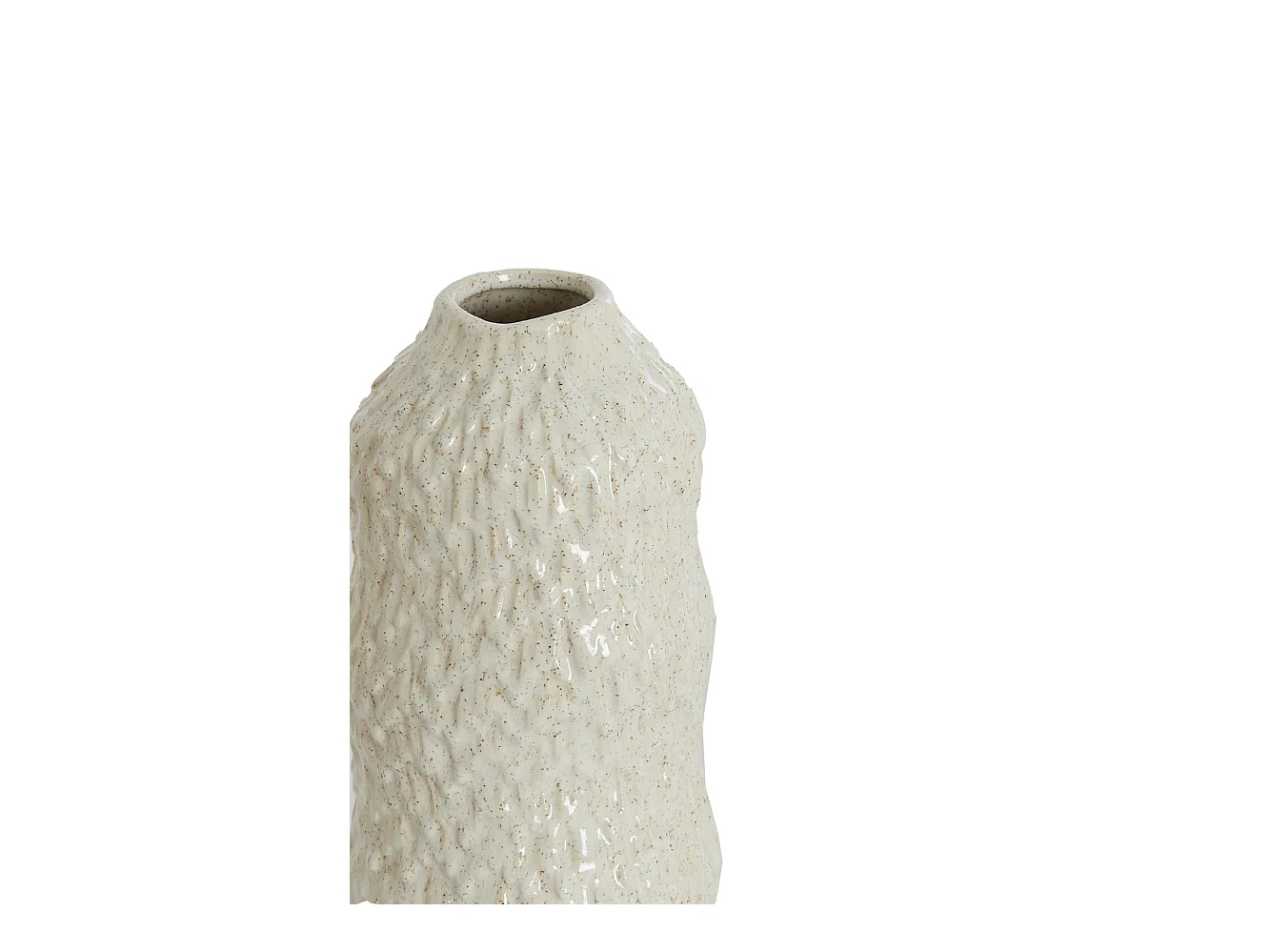 Vase ASOLA - Ø15x28cm - Weiß