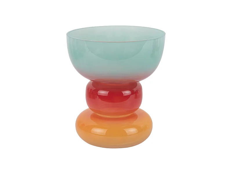 Vase Summer Vibes Breit - Mehrfarbig