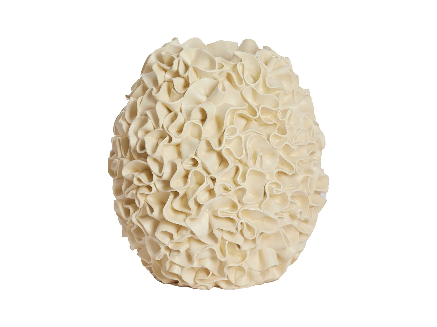 Vase AGELLO - Ø28x29cm - Weiß