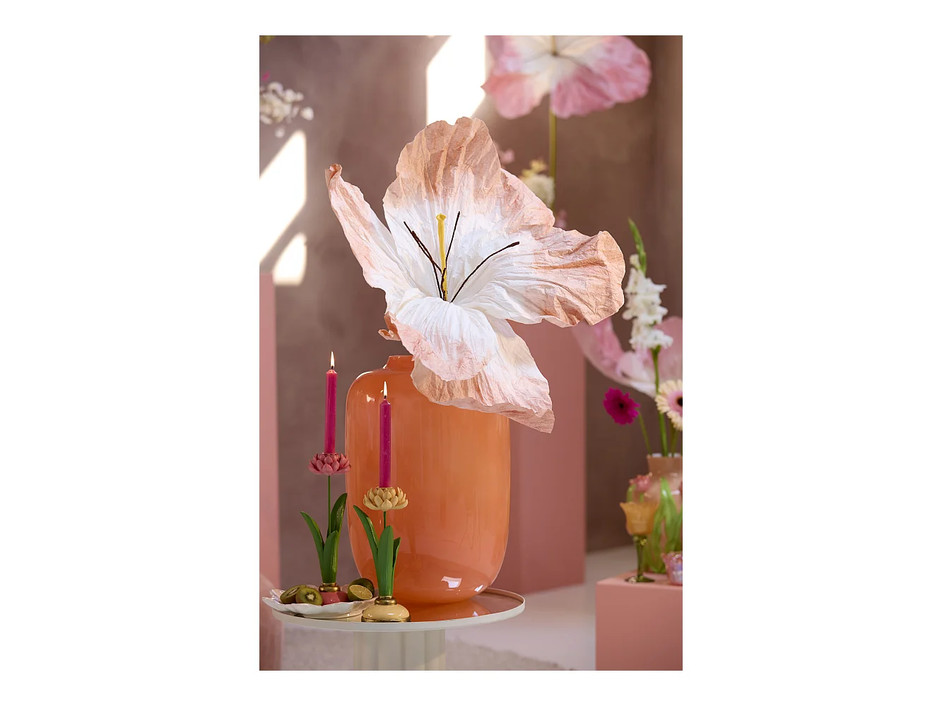 Vase KOBALA - Ø34x50cm - Orange