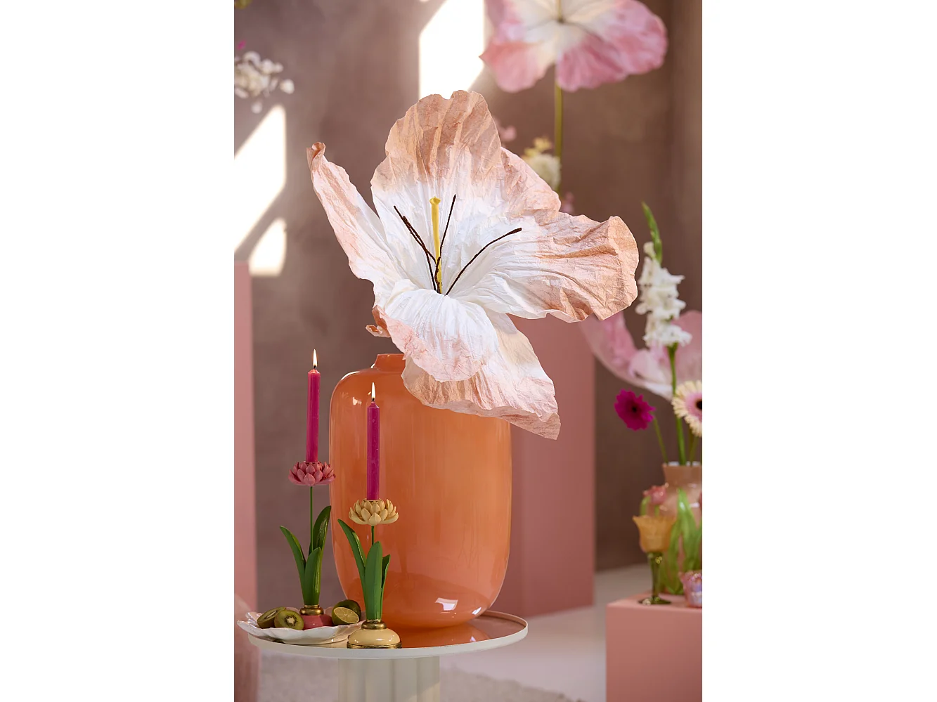 Vase KOBALA - Ø34x50cm - Orange