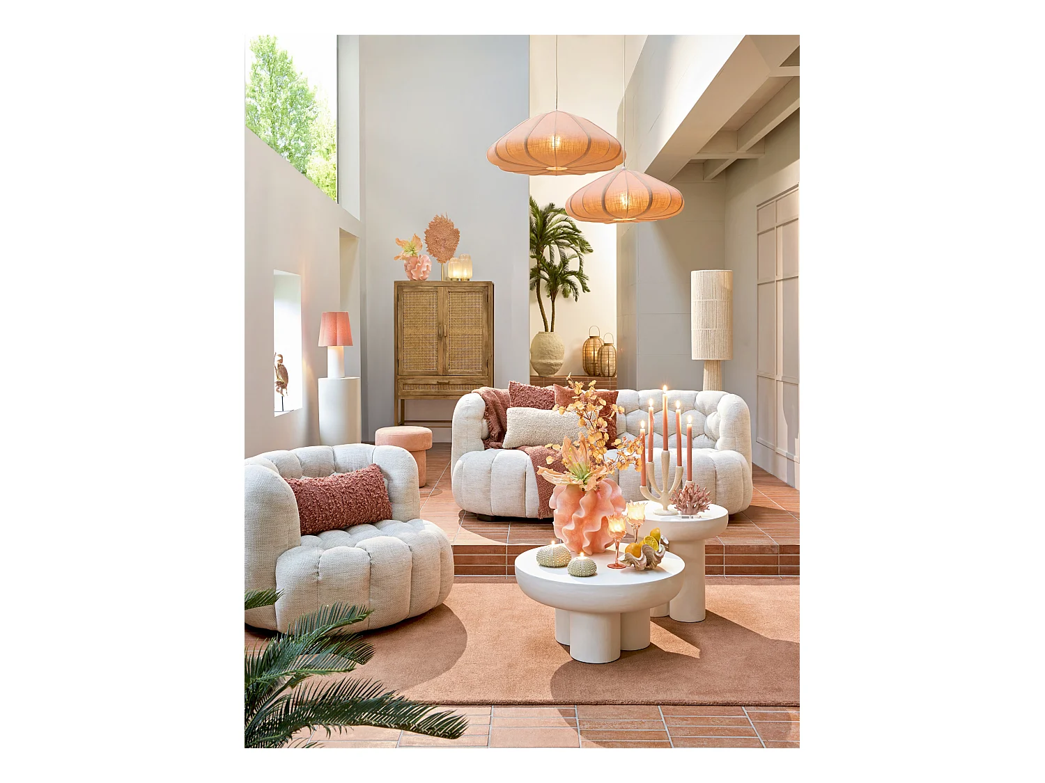 Vase LEANO - Ø45x60cm - Marron