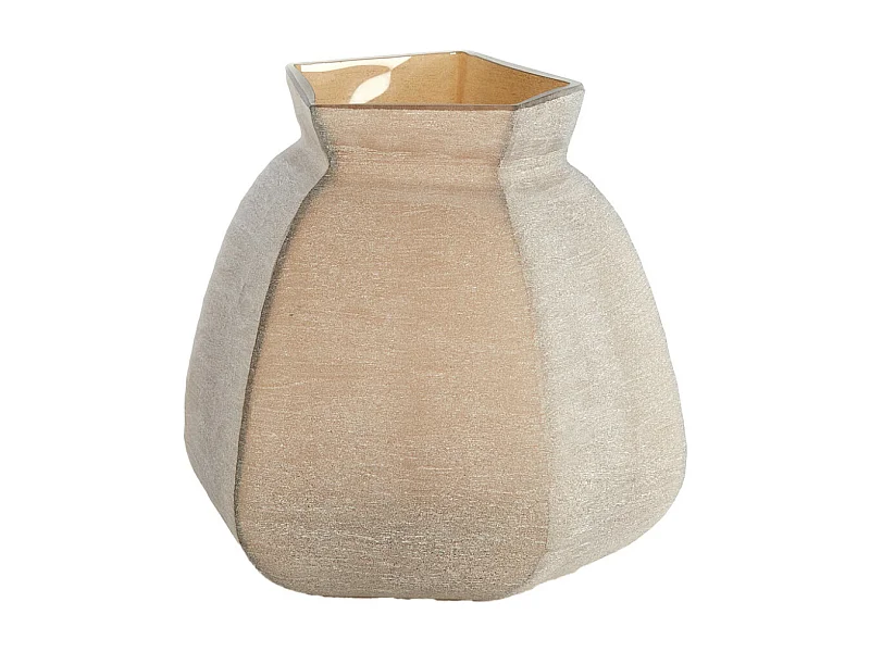 Vase VELIKO - 26,5x25,5x27cm - Marron
