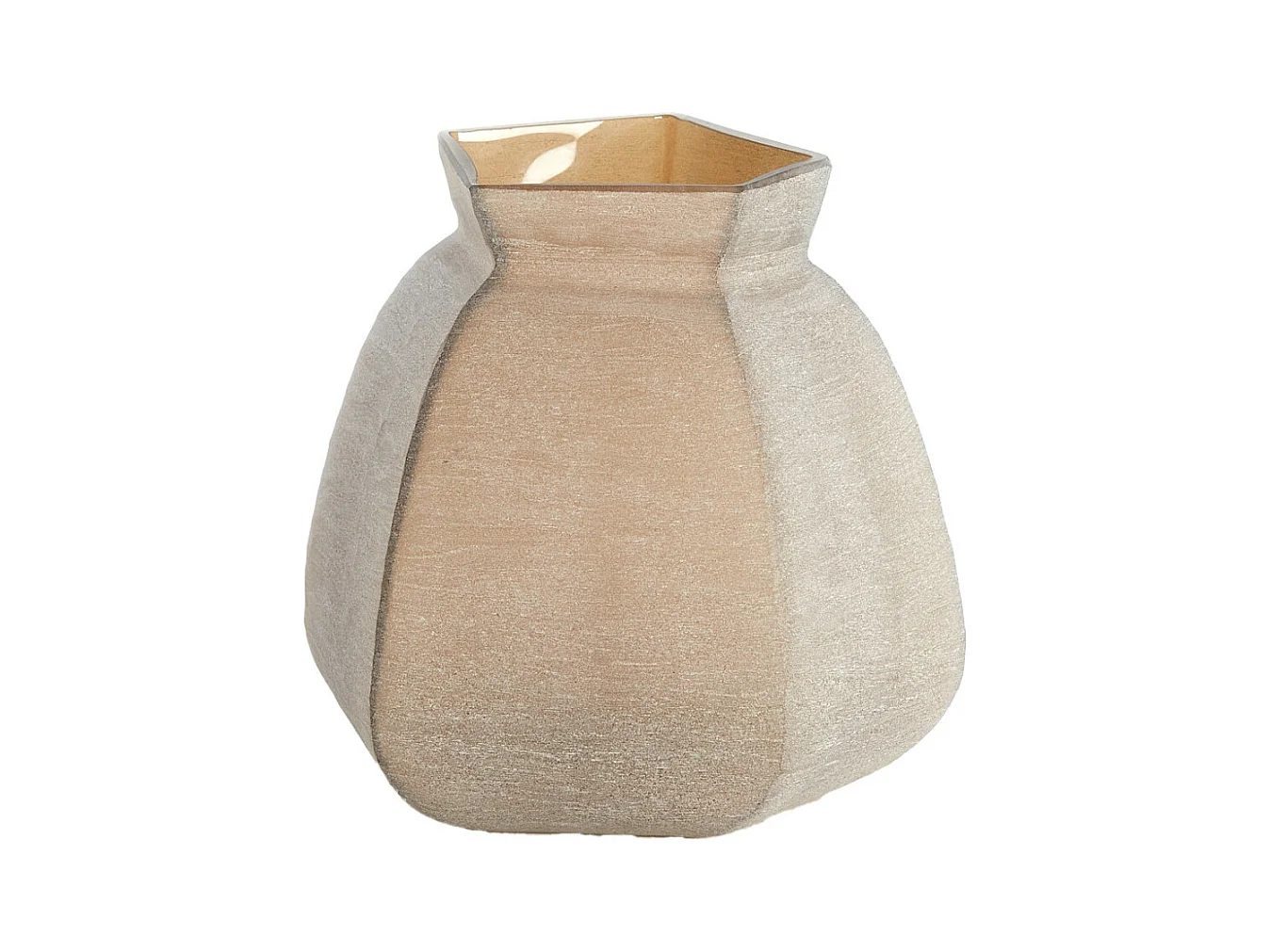Vase VELIKO - 26,5x25,5x27cm - Marron