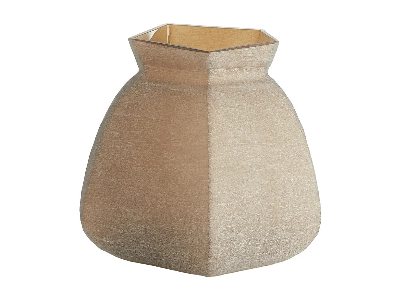 Vase VELIKO - 26,5x25,5x27cm - Marron
