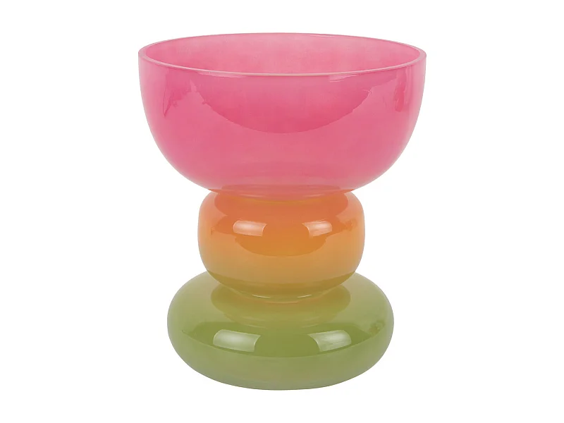 Vase Funky Vibes Breit - Mehrfarbig