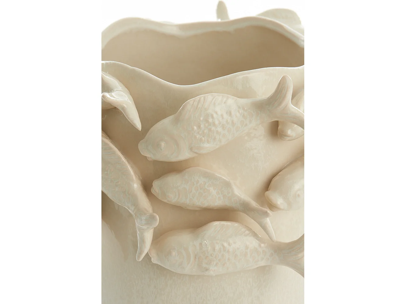 Vase FISH - 29x28x36,5cm - Blanc