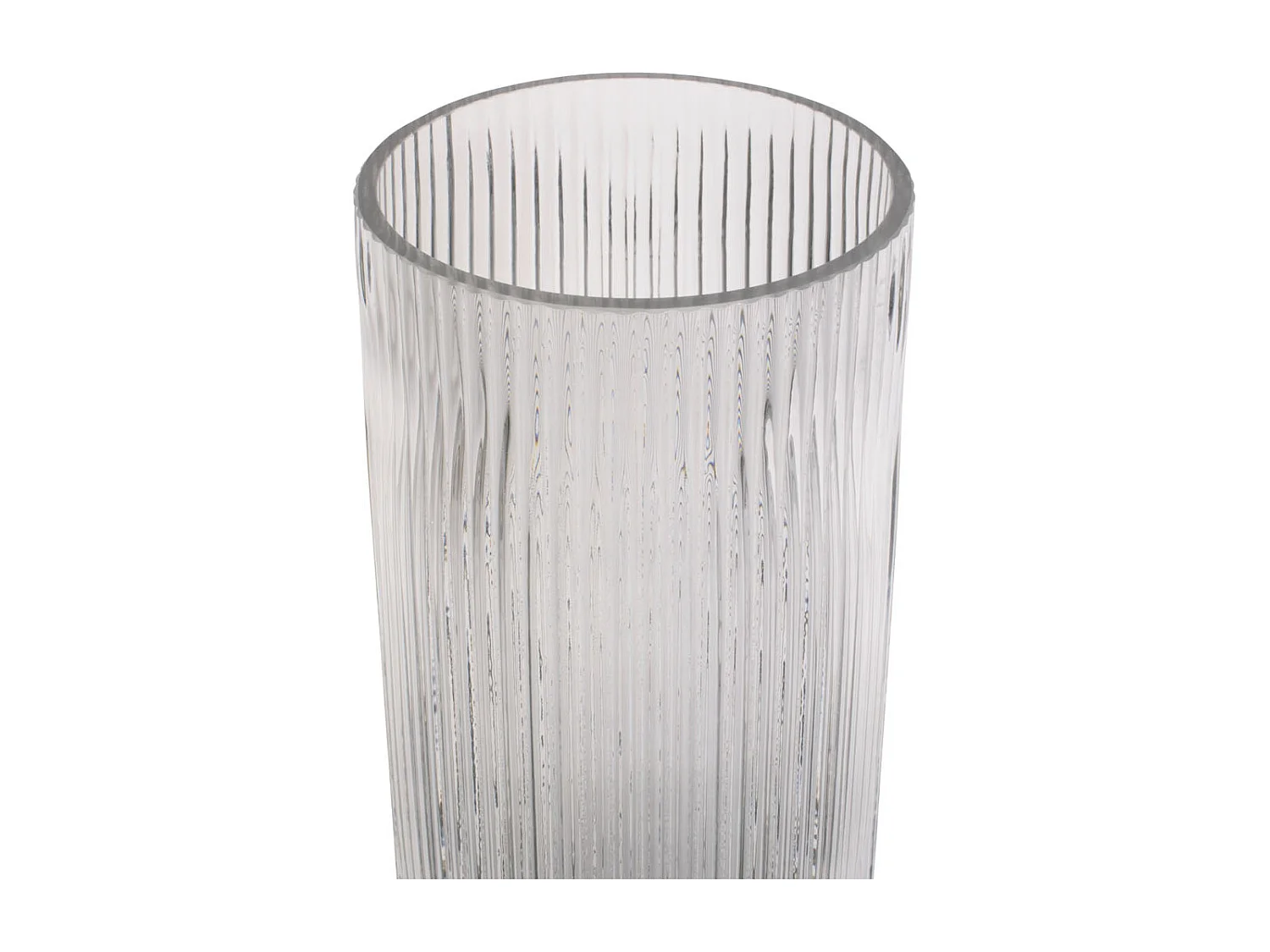 Vase Allure Straight Groß - Dunkelgrau