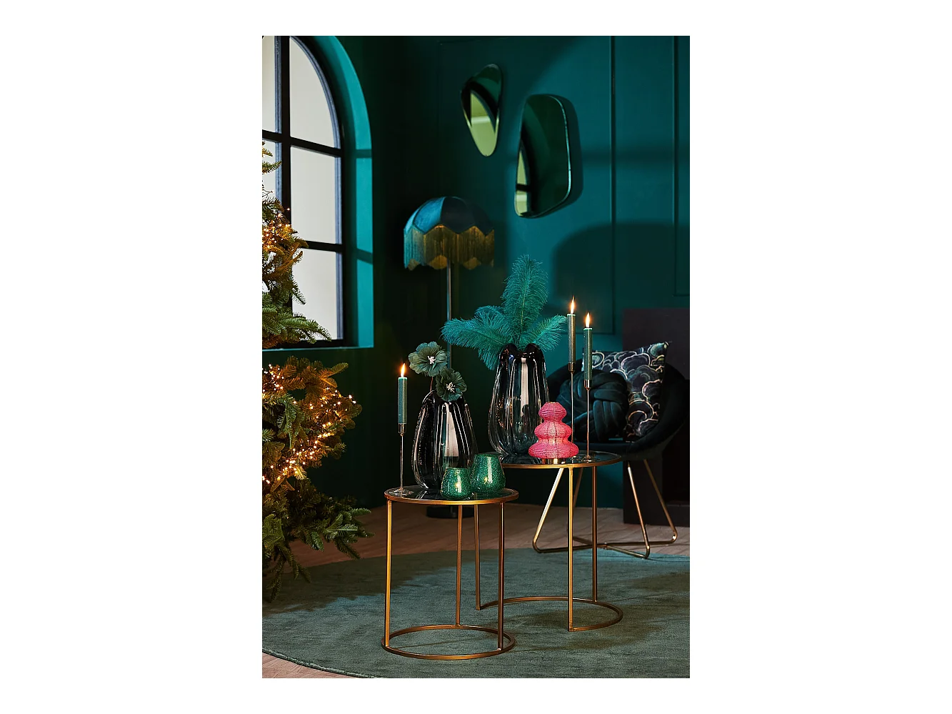 Vaas MURELA - Ø21x38cm - Blauw