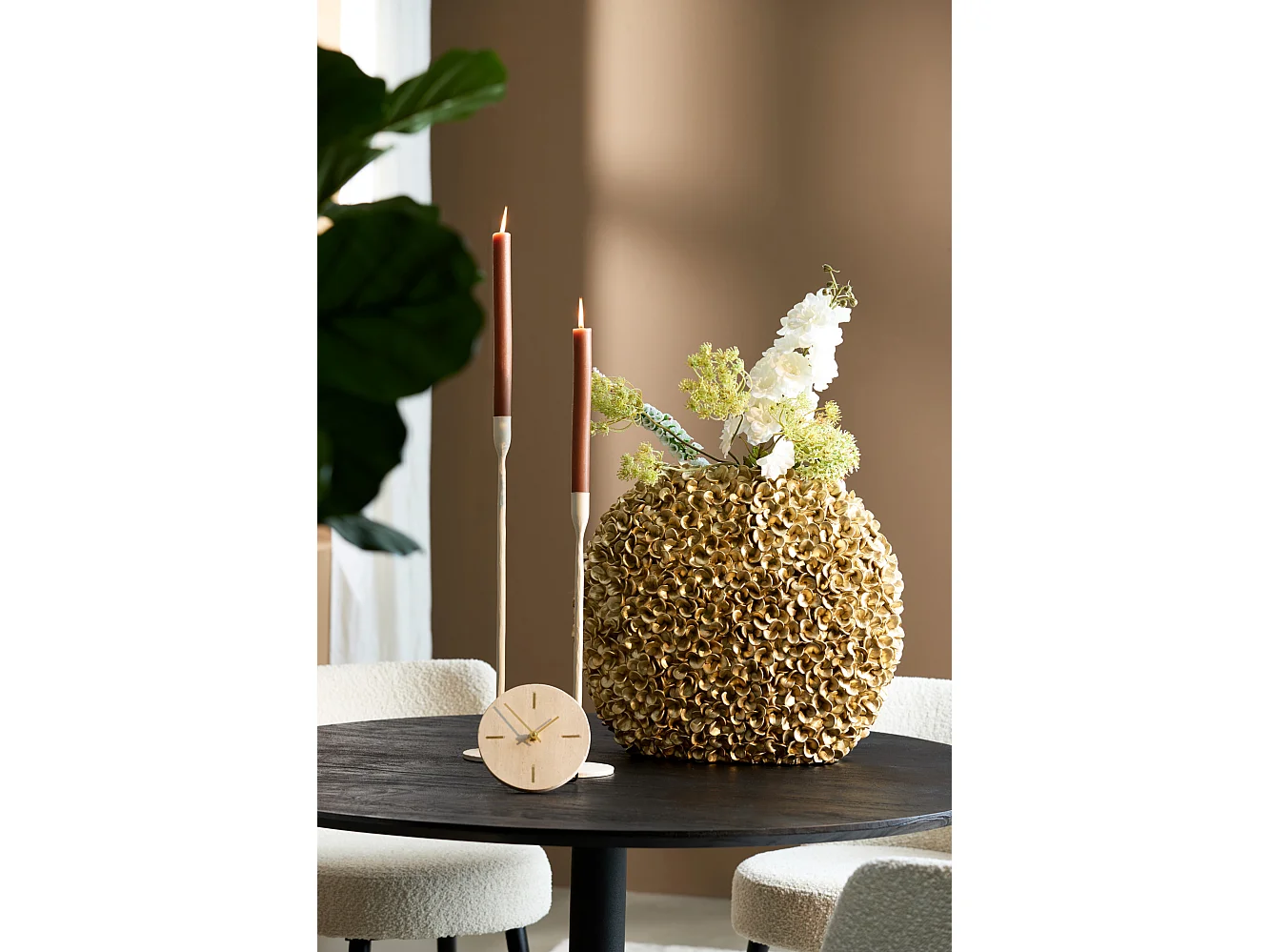 Vase PHYLIA - 52x23x46,5cm - Or