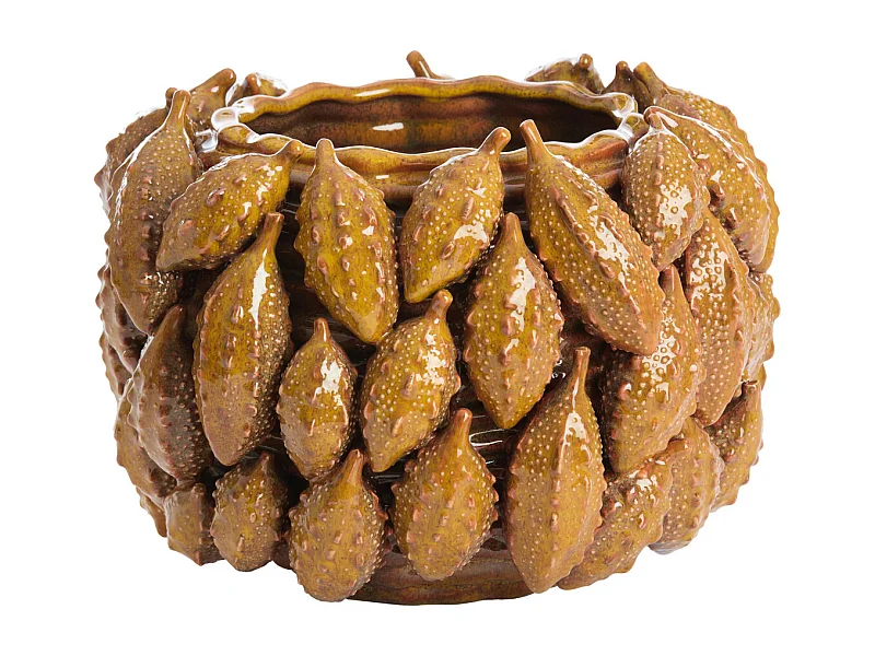 Vase PALATIK - 31x30,5x21,5cm - Marron