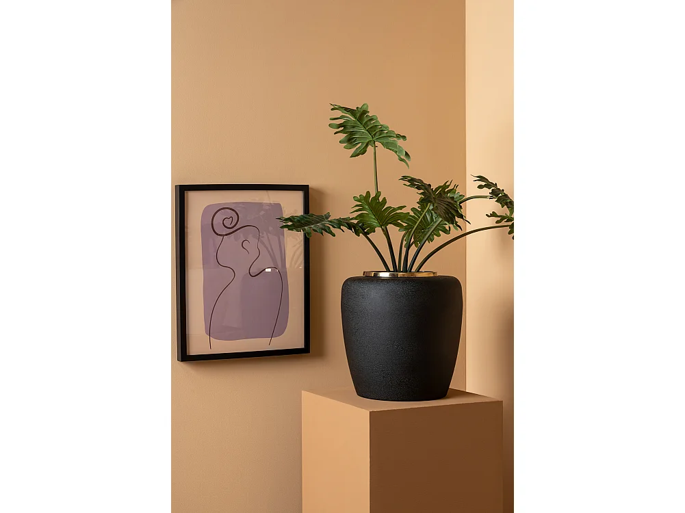 Vase Dex - Schwarz - Dekorative Vase