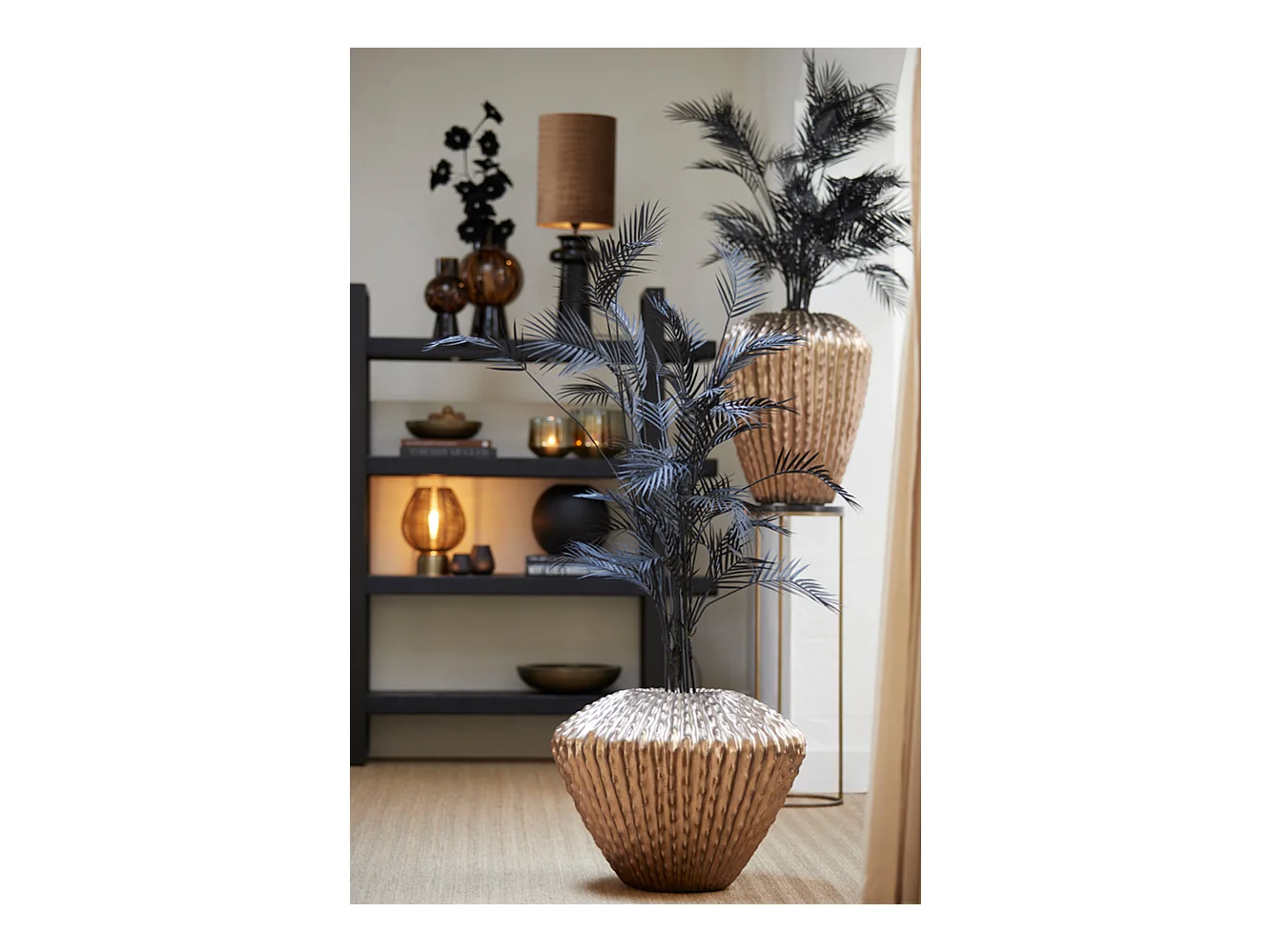 Vase CACTI - Ø52x65cm - Doré