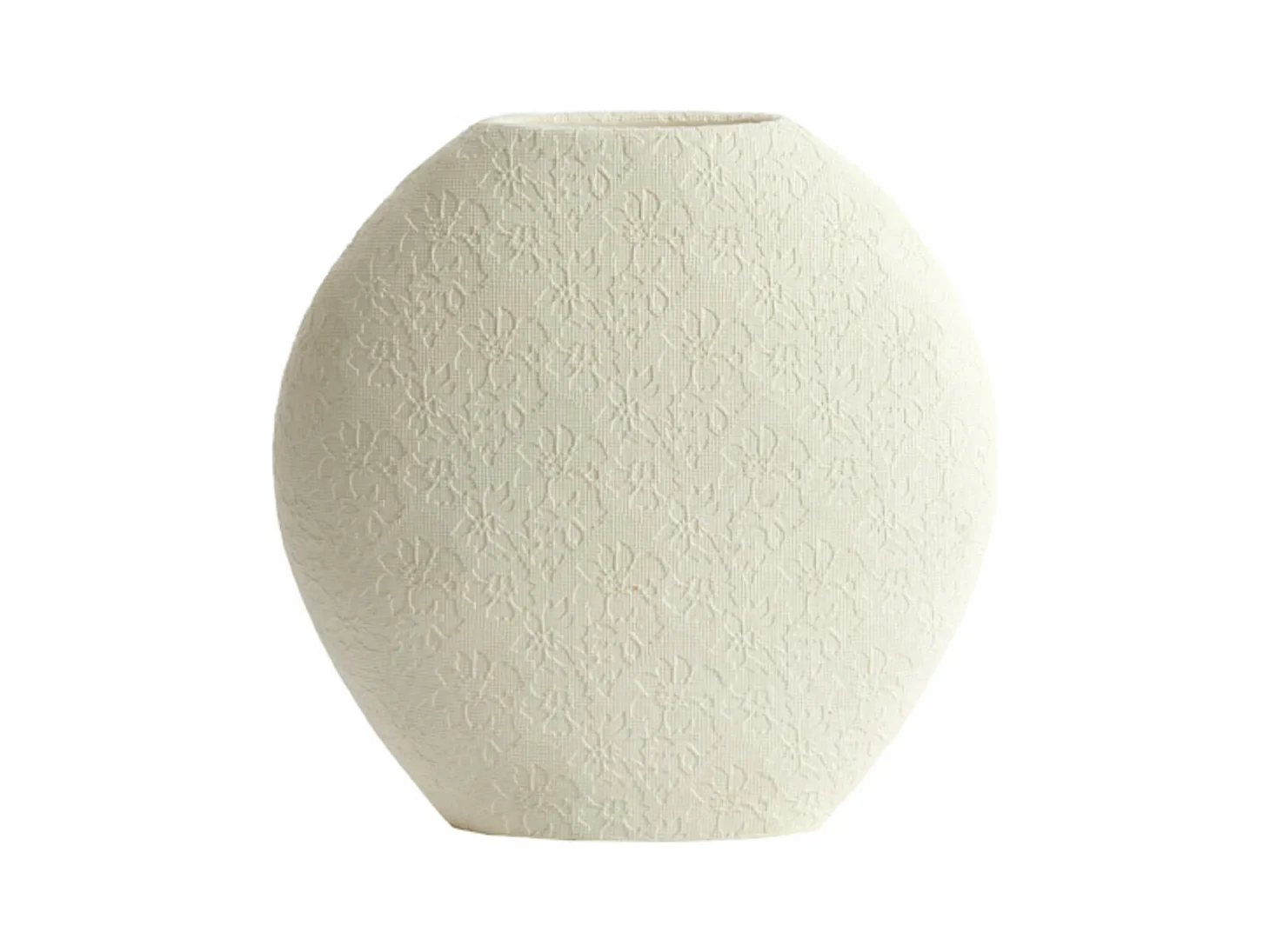 Vase RENDA - 29,5x10x30cm - Weiß