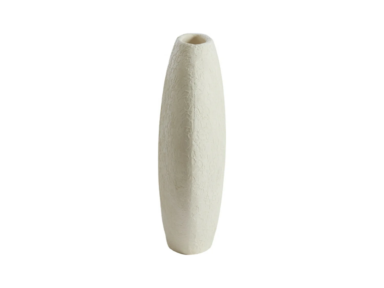 Vase RENDA - 29,5x10x30cm - Weiß