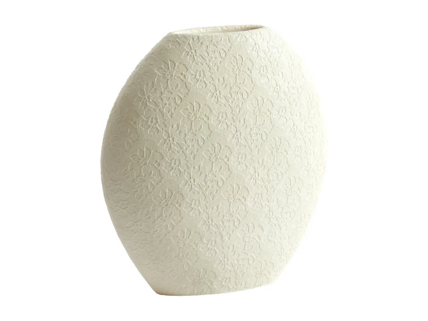 Vase RENDA - 29,5x10x30cm - Blanc