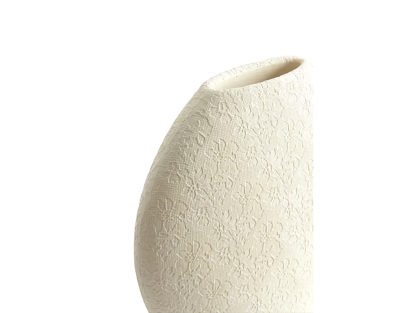 Vase RENDA - 29,5x10x30cm - Blanc