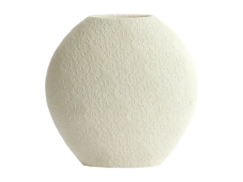 Vase RENDA - 29,5x10x30cm - Blanc