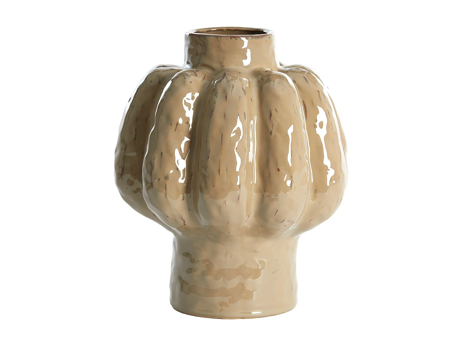 Vase ALIVERI - Ø25x29cm - Marron