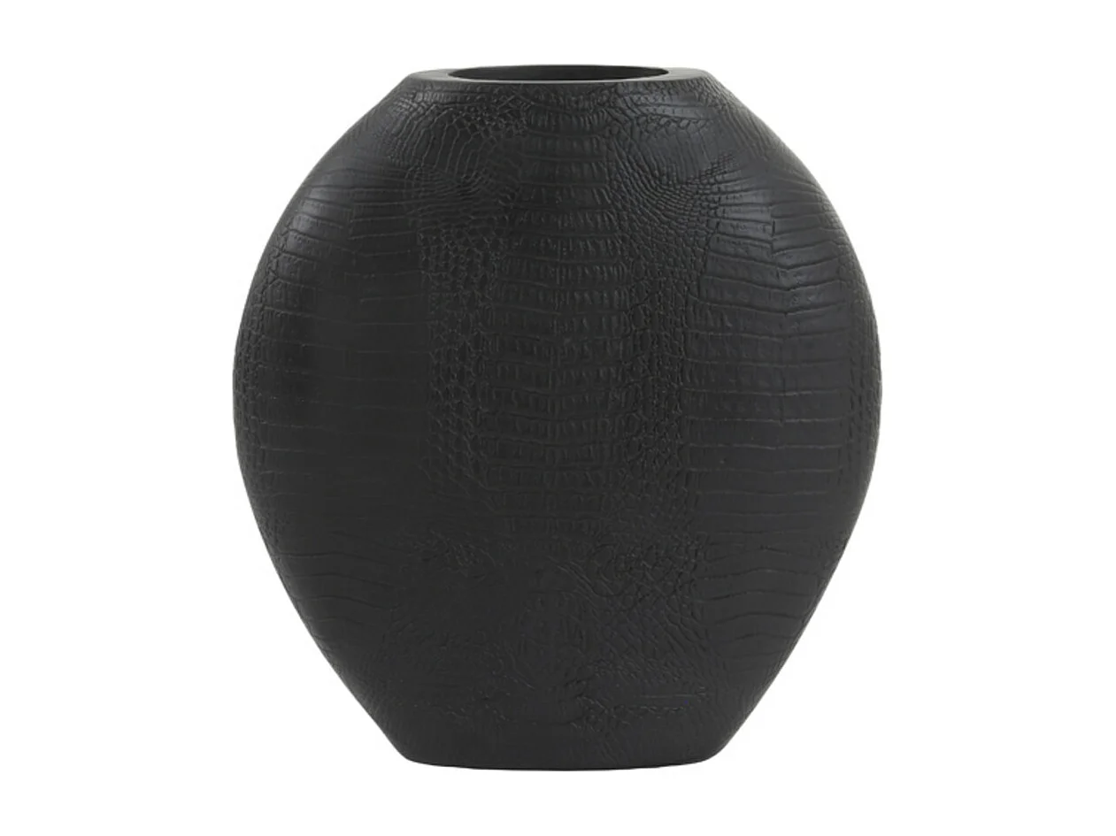 Vase SKELD - 29,5x8x31,5cm - Noir