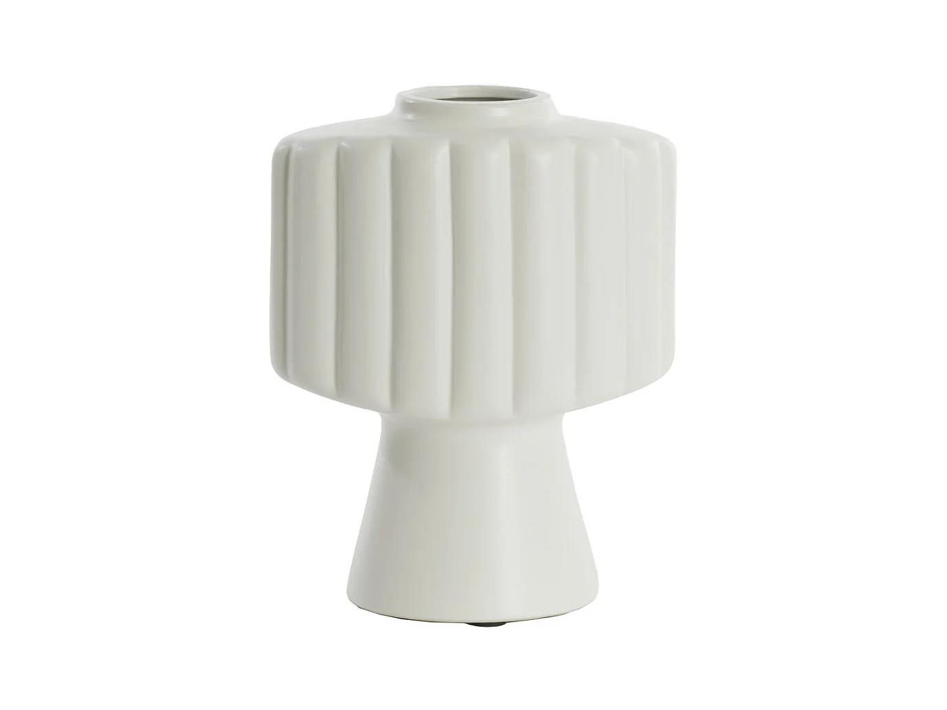 Jarrón GANDARA - 22,5x14,5x28,5cm - Blanco