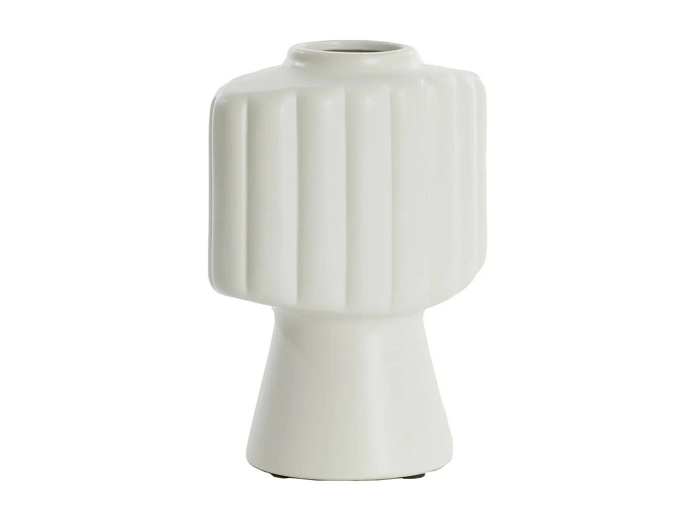 Jarrón GANDARA - 22,5x14,5x28,5cm - Blanco