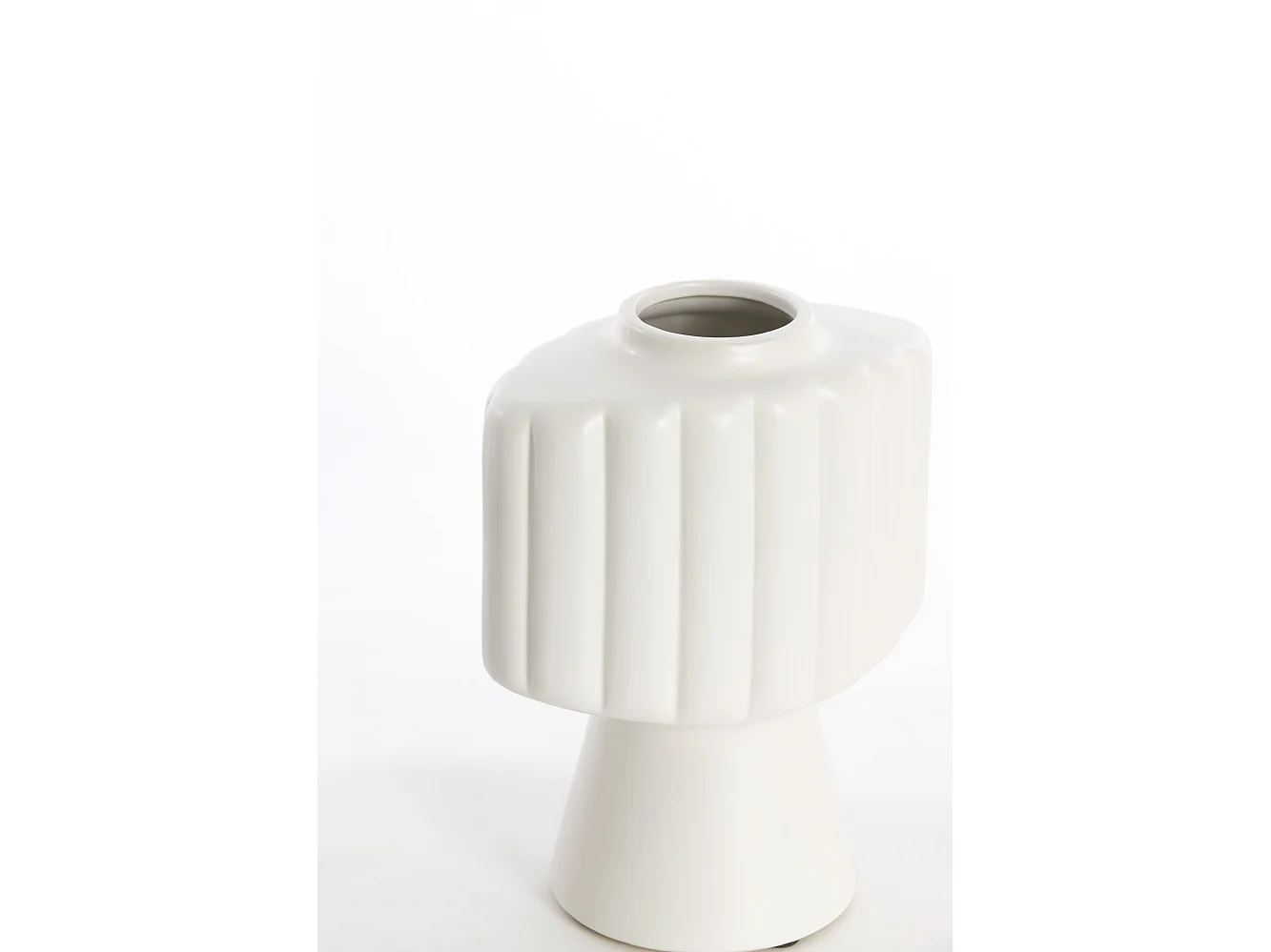 Vase GANDARA - 22,5x14,5x28,5cm - Blanc