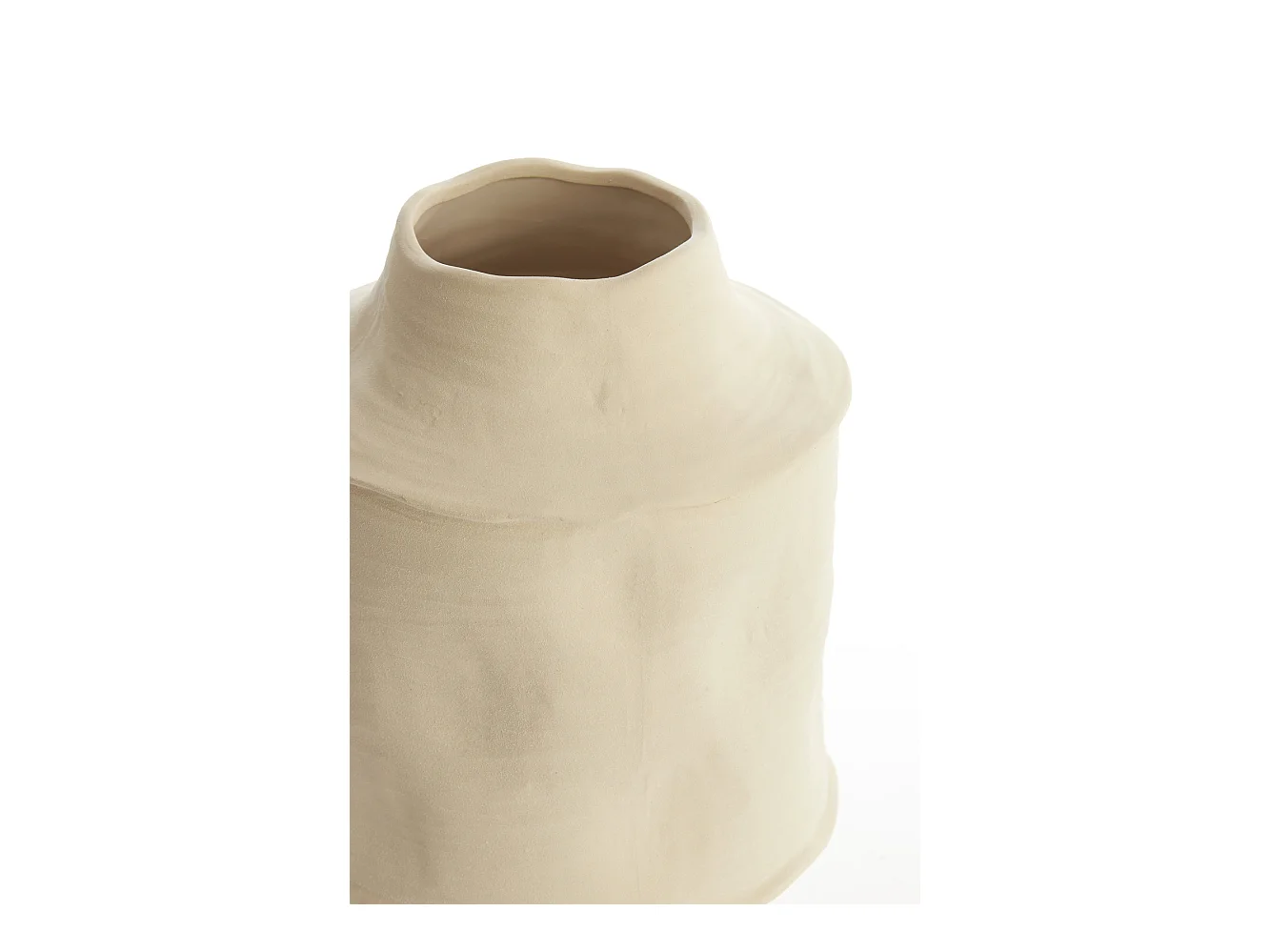 Vase CORSICO - Ø25x38cm - Weiß