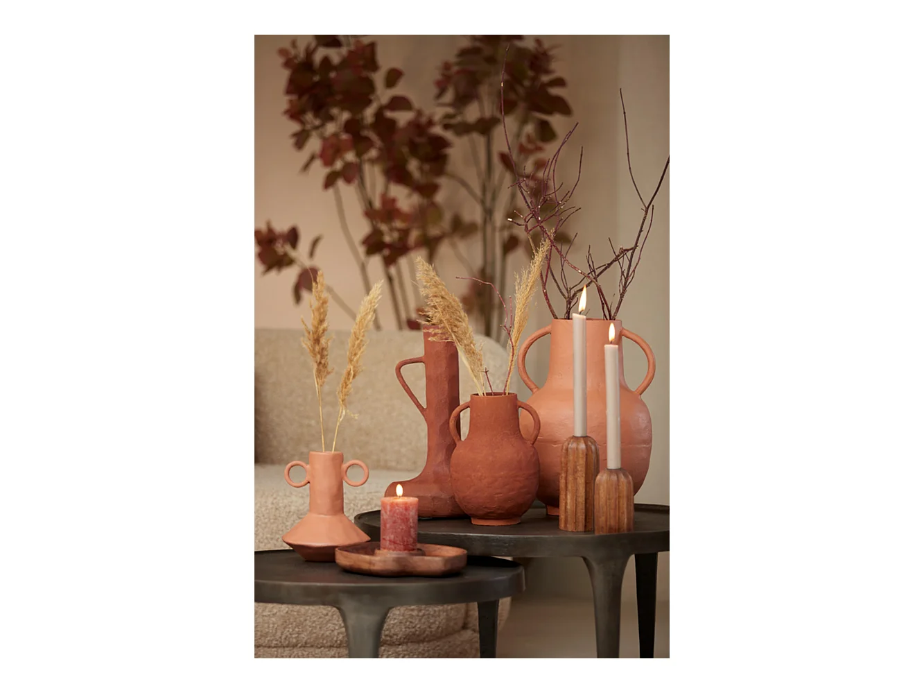 Vase SARMANO - Ø29x40cm - Rouge