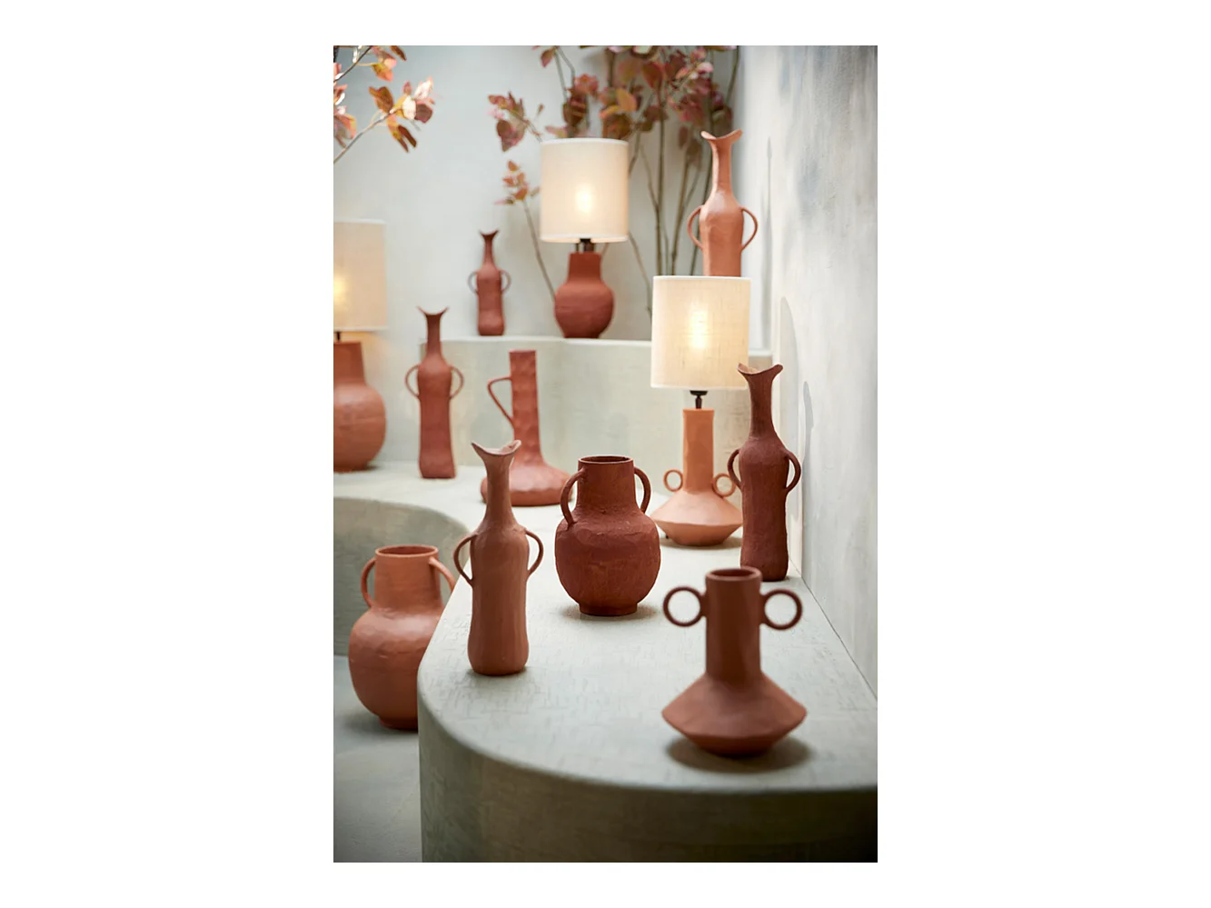 Vase SARMANO - Ø29x40cm - Rouge