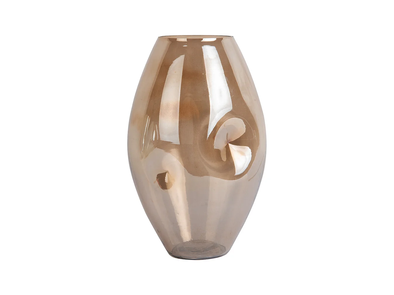 Vase Luster Organic - Brun Chocolat