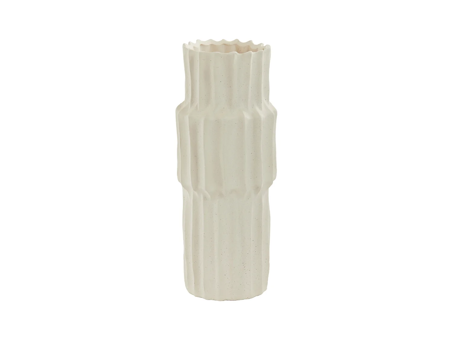 Vase LONGA - Ø14,5x36cm - Blanc