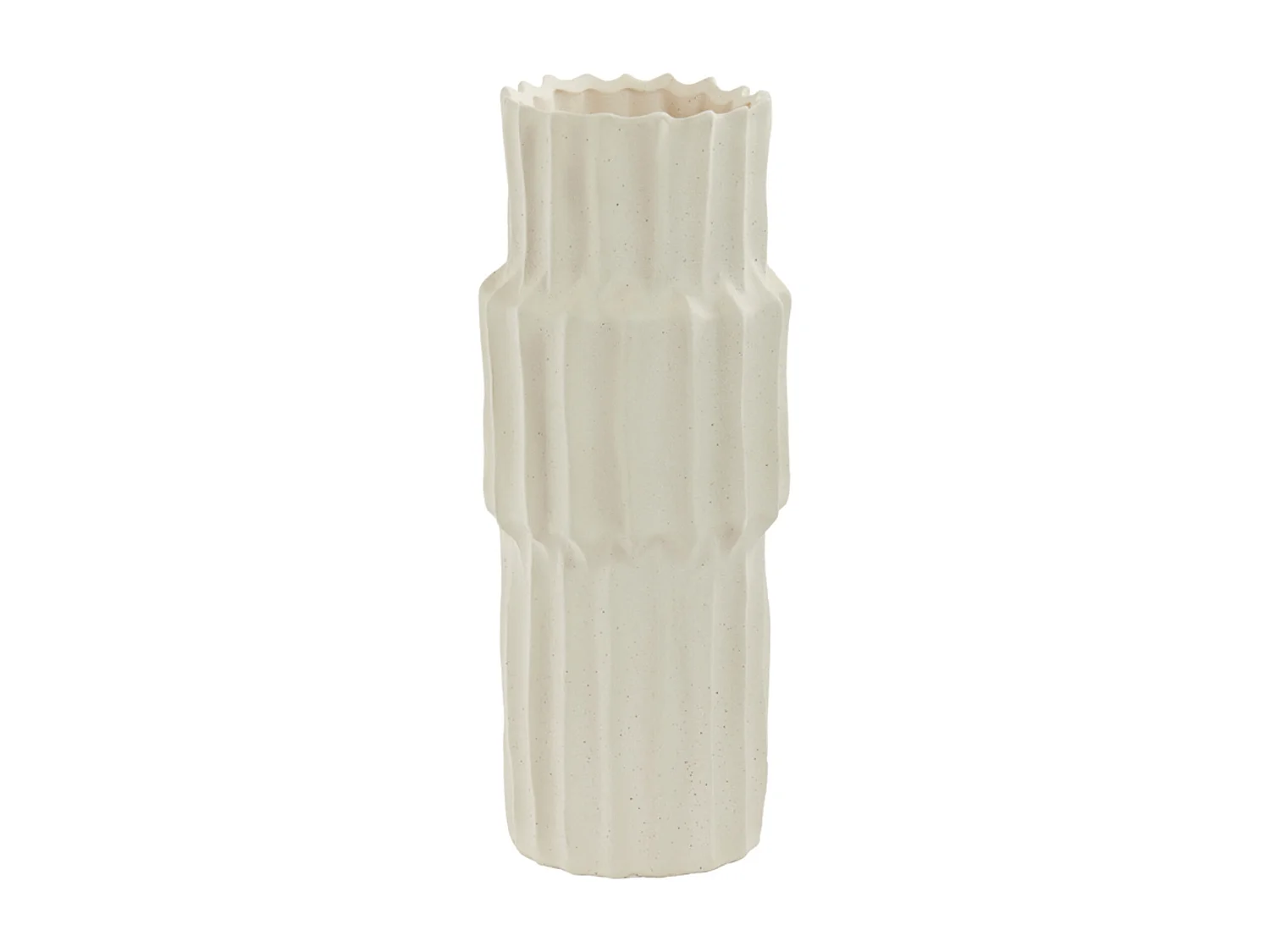 Vase LONGA - Ø14,5x36cm - Blanc