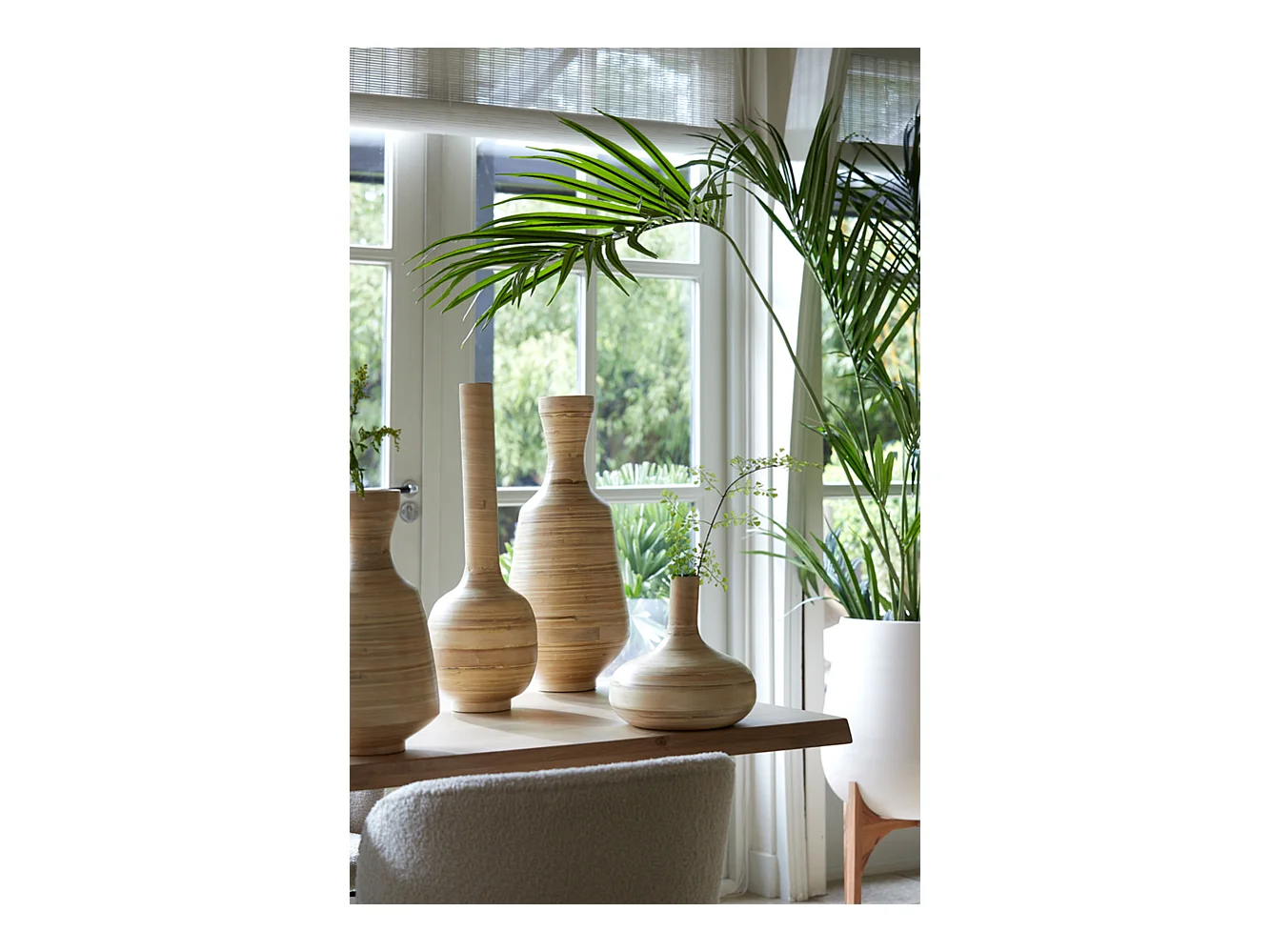 Vase TOLIMU - Ø20x60cm - Marron